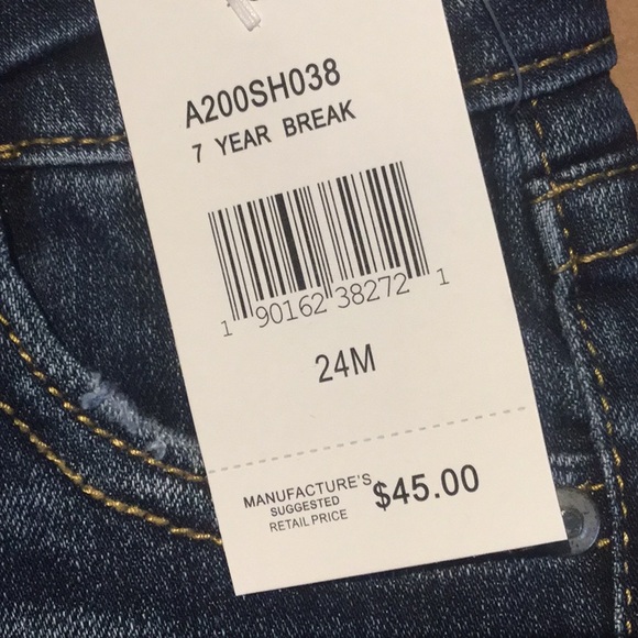 NWT $45 AG shelby jean short 24 MONTH 7 YEAR BREAK SHORTS - Picture 3 of 6